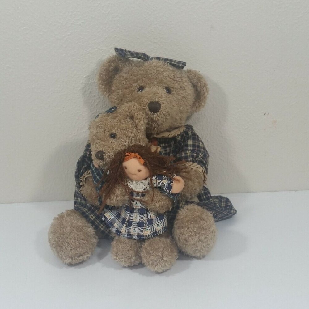Dillard's Noble Excellence Teddy Bear 16in Plush Stuffed Toy Doll Dress
